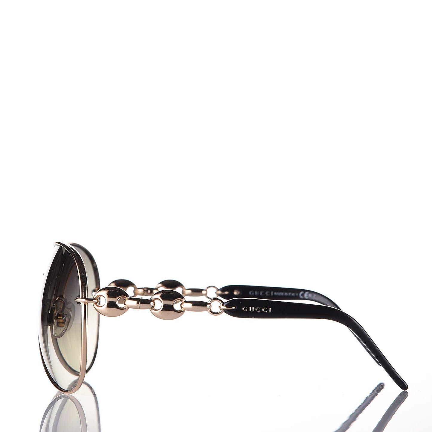 Marina Chain Aviator Sunglasses GG 4225/S Gold Black