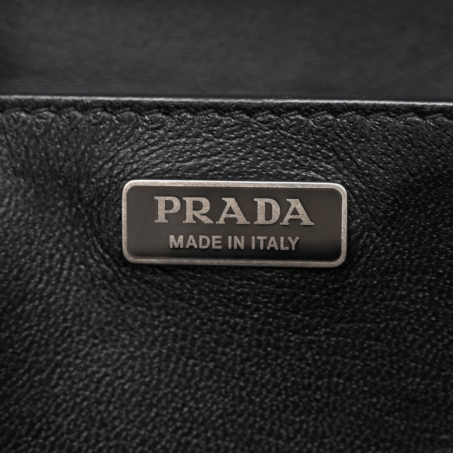 City Calfskin Saffiano Studded Cahier Bag Black