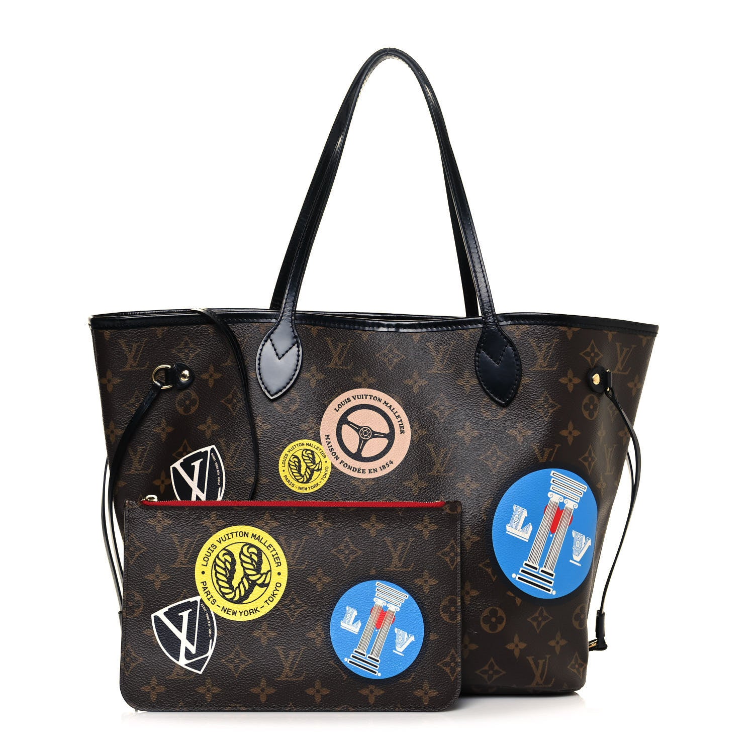 Louis Vuitton Monogram World Tour Neverfull MM 1 of 19