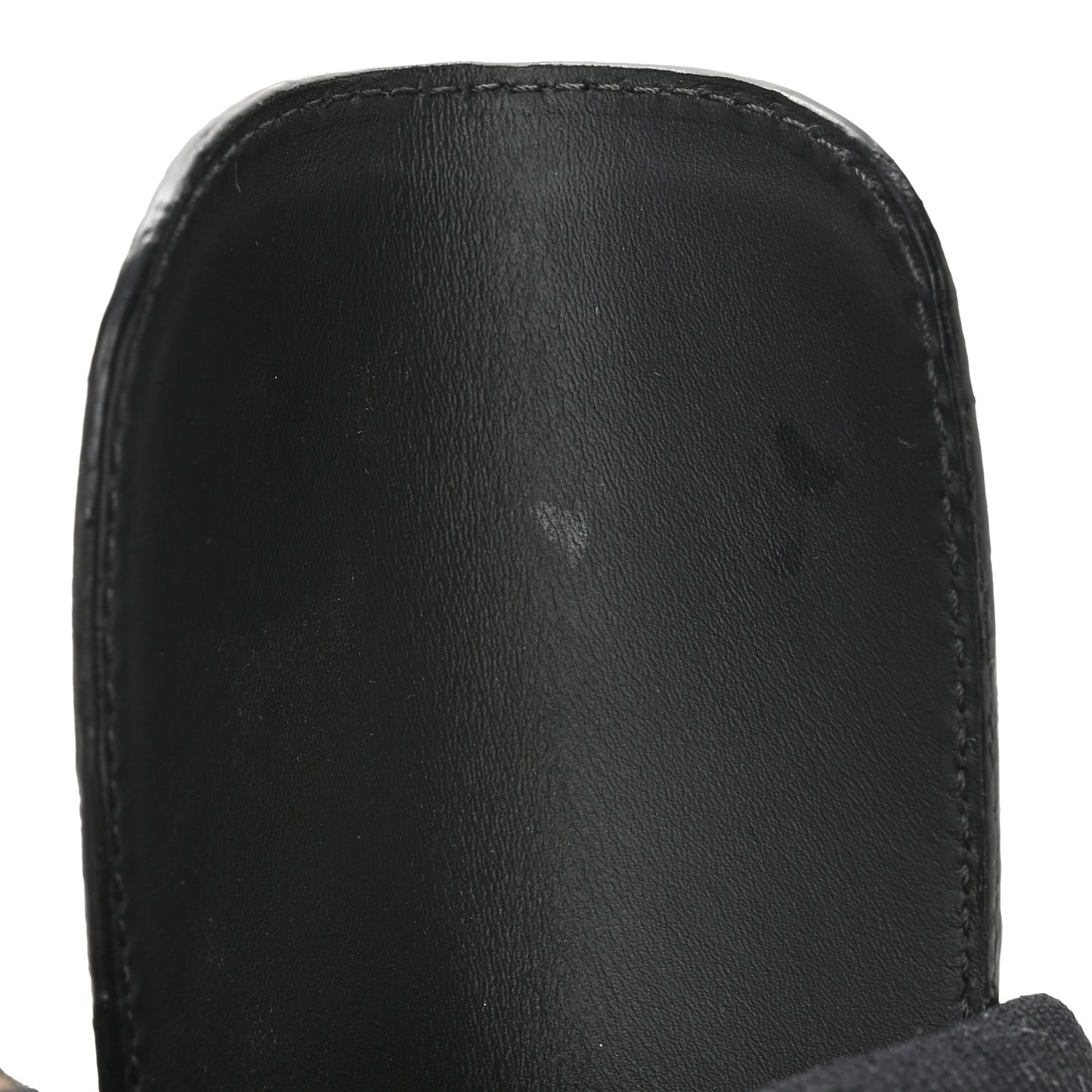 Calfskin Stretch Fabric Rockoko Biker Boots 36 Tobacco Black Marino