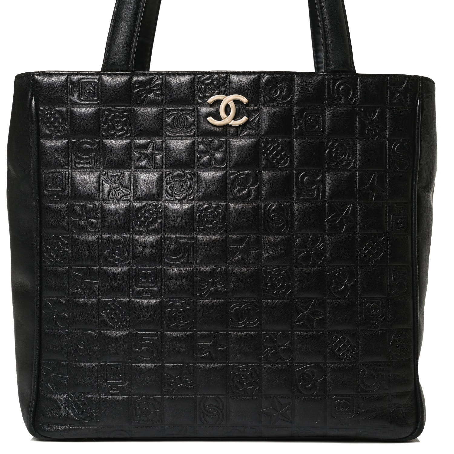 Chanel Lambskin Precious Symbols Shopping Tote Black 8 of 15