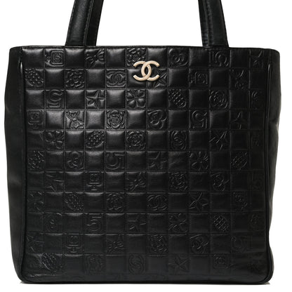 Chanel Lambskin Precious Symbols Shopping Tote Black 8 of 15