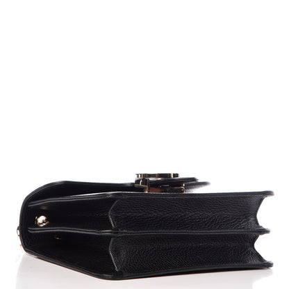 Gucci Dollar Calfskin Small Interlocking G Shoulder Bag Black 4 of 11