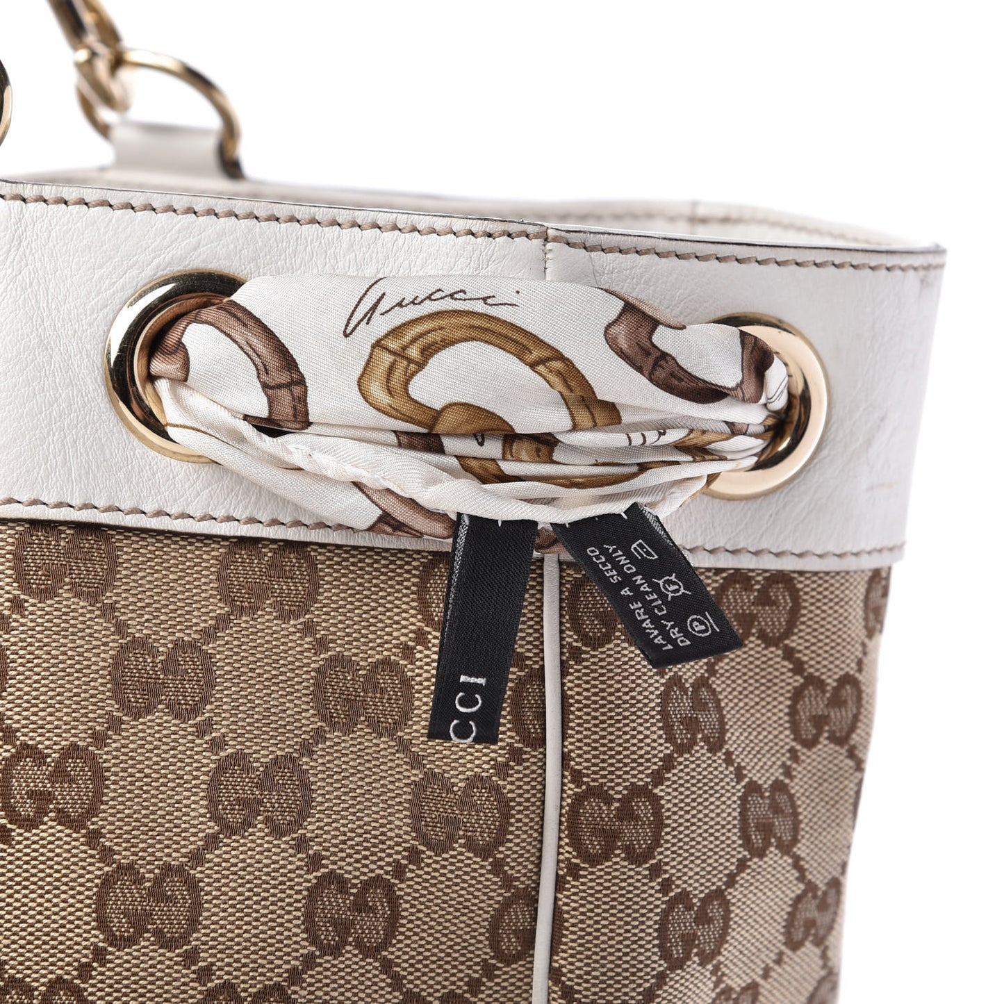 Monogram Large Positano Tote Off White