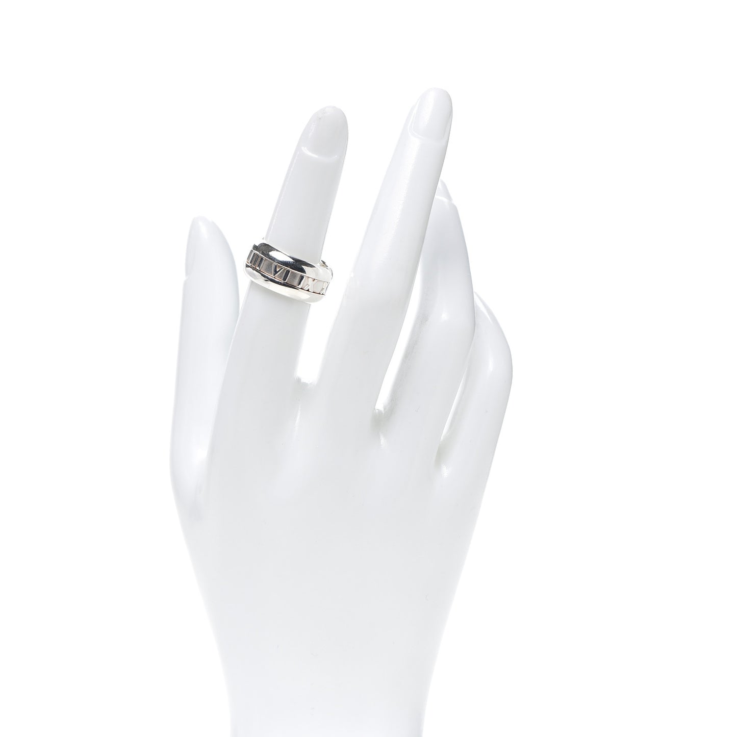 Sterling Silver Atlas Band Ring 52 6
