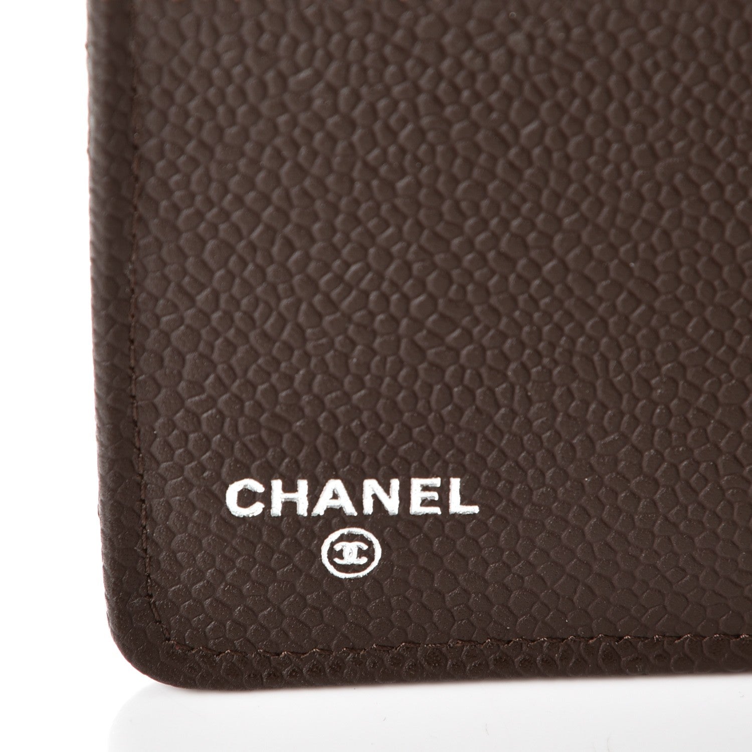 Chanel Caviar Quilted Notebook Agenda Cover Dark Brown 6 of 8