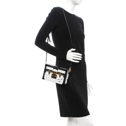 Louis Vuitton Epi Petite Malle White Black 2 of 7