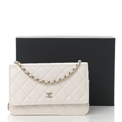 Chanel Caviar Quilted Wallet On Chain WOC White 13 of 13