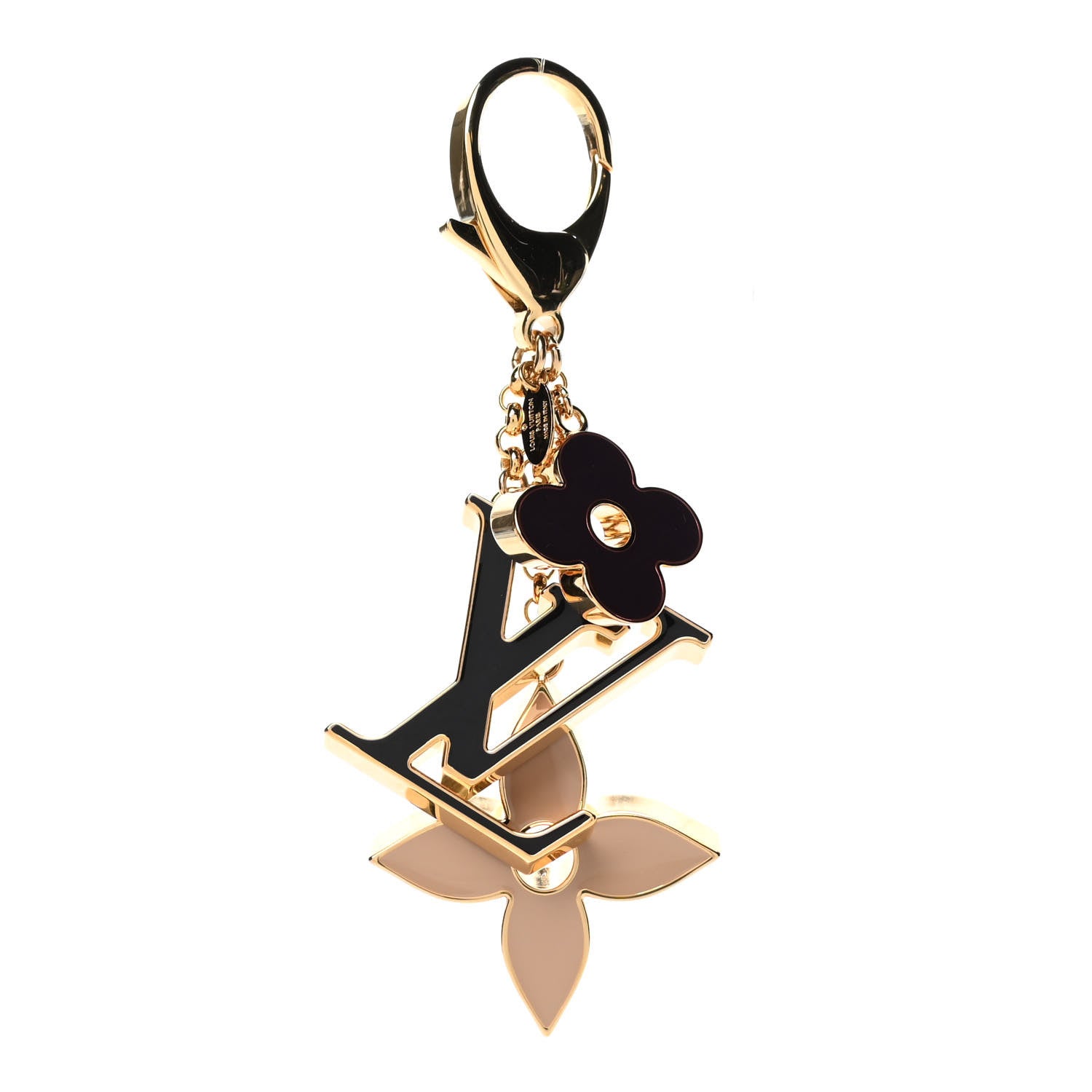 Louis Vuitton Fleur De Monogram Bag Charm Dore 1 of 7