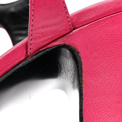 Saint Laurent Goatskin Candy 80 Platform Sandals 39.5 Bubblegum 12 of 14
