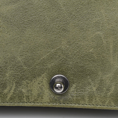 Chanel Goatskin Chesterfield Quilted Medium Celtic Boy Flap Green 15 of 15