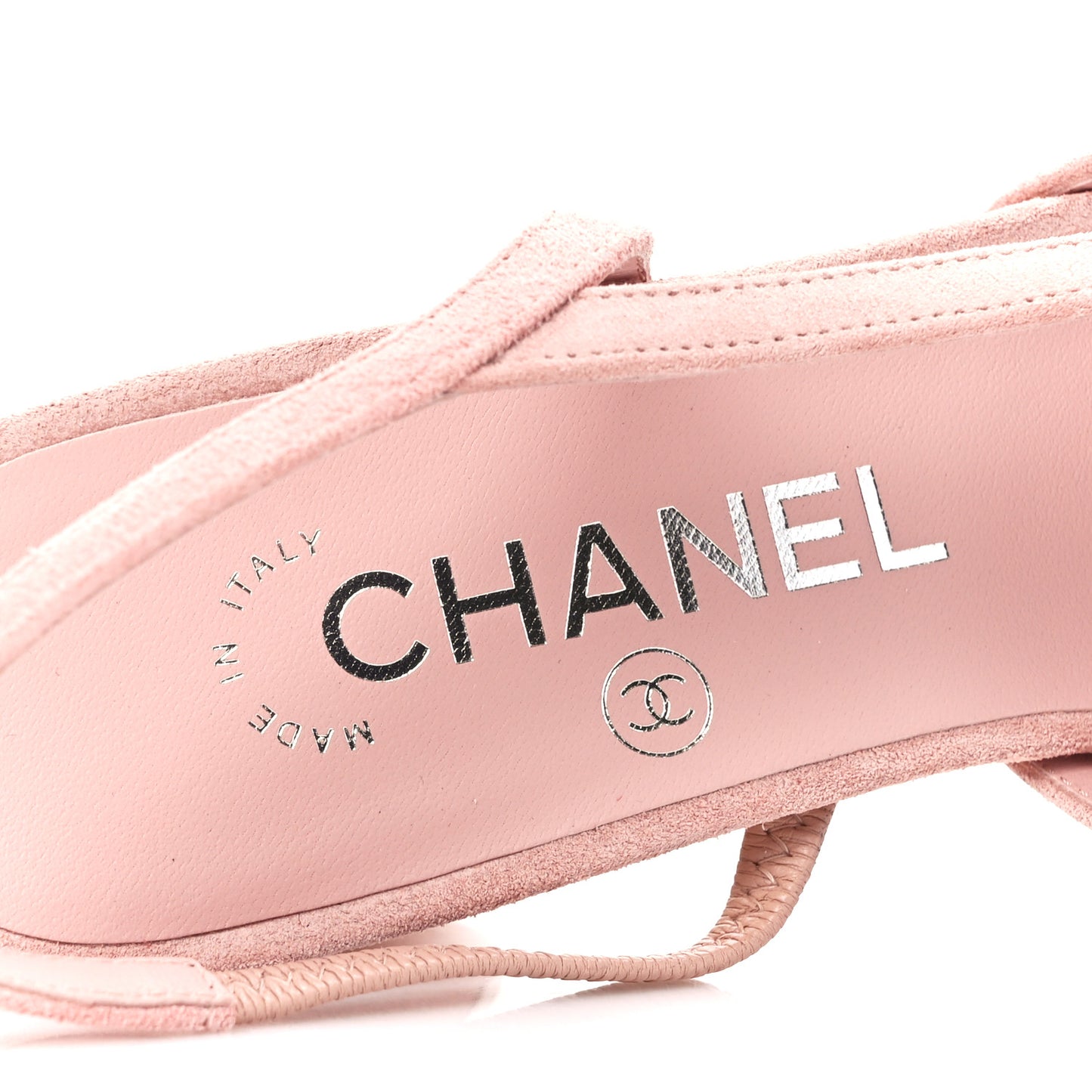 Suede Cap Toe CC Slingback Pumps 37 Light Pink Coral