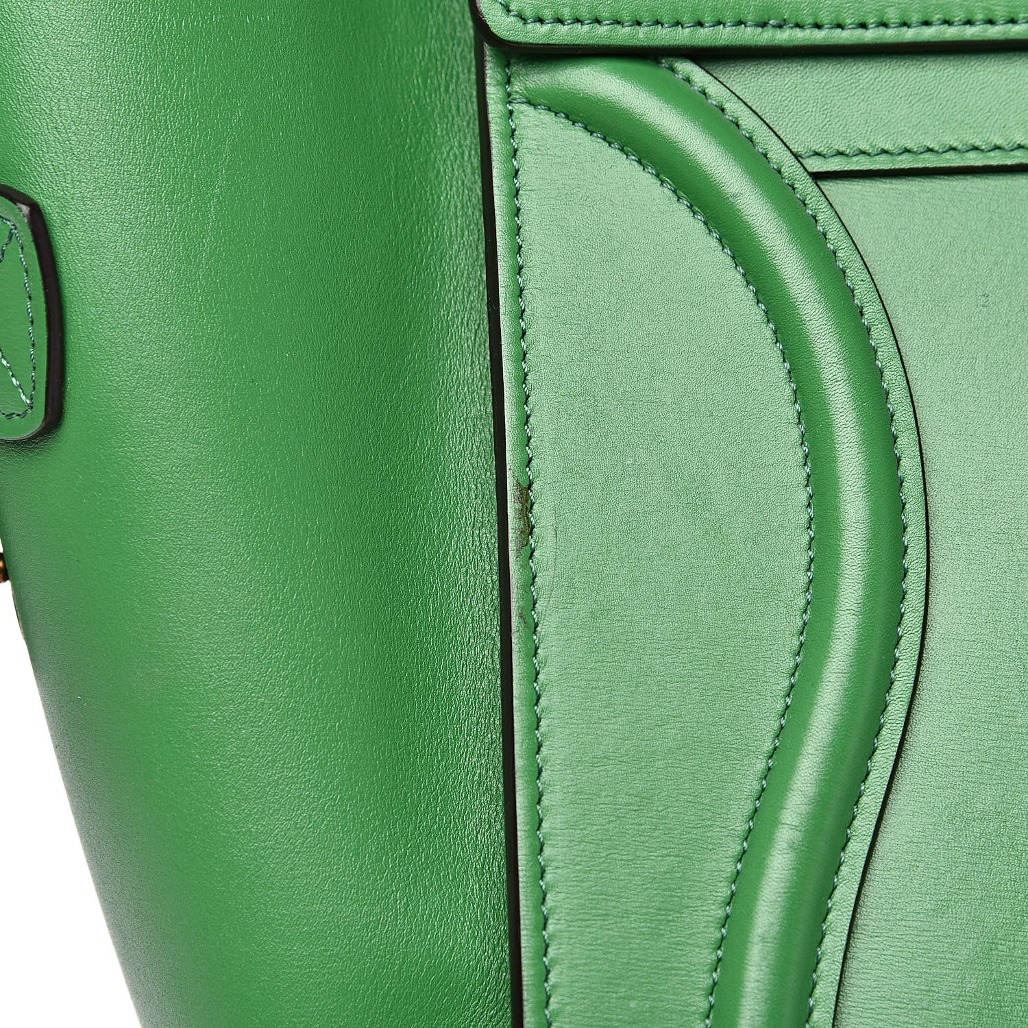 Celine Palmelato Mini Luggage Grass Green 13 of 18