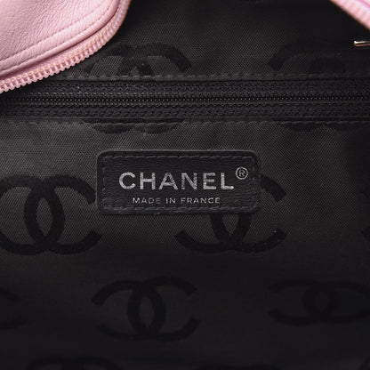 Chanel Calfskin Quilted Large Cambon Bowler Pink Black 6 of 14