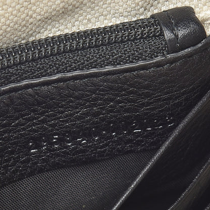 Gucci Pebbled Calfskin Soho Wristlet Black 10 of 13