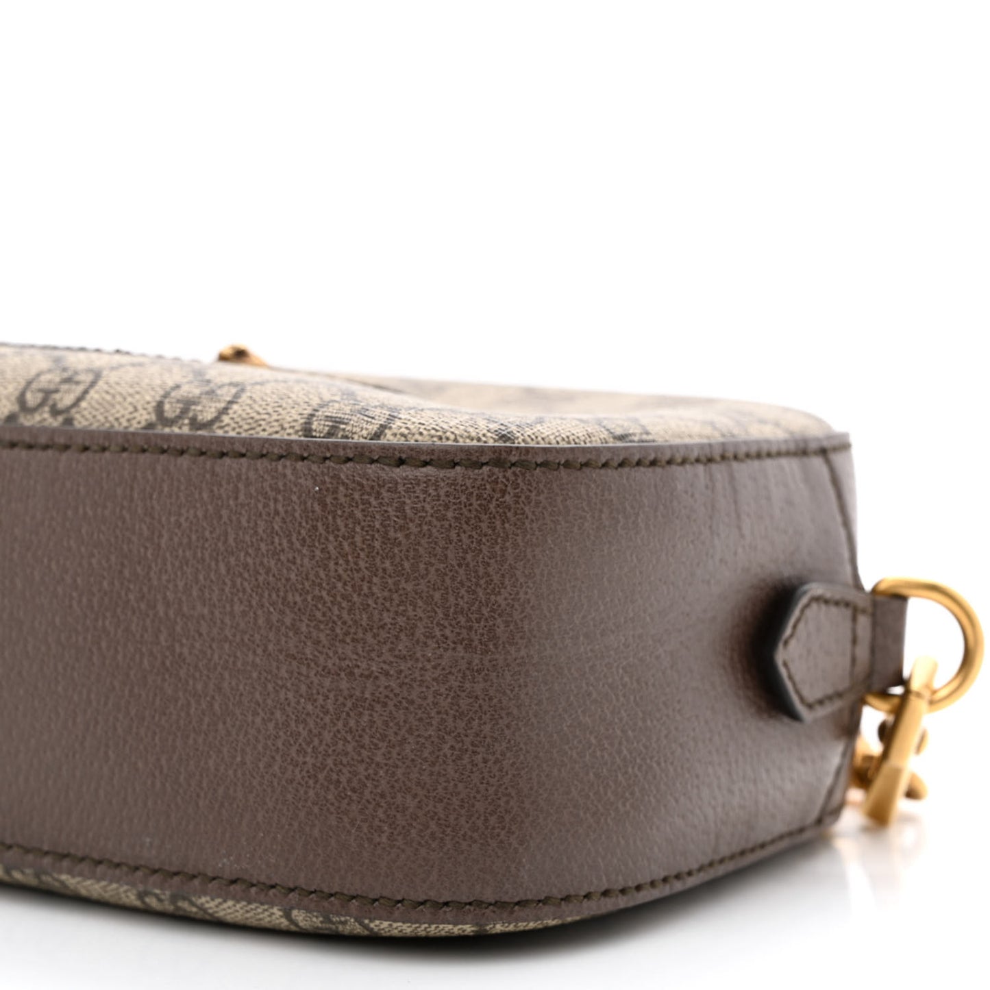 GG Supreme Monogram Web Neo Vintage Shoulder Bag Beige New Acero Crop