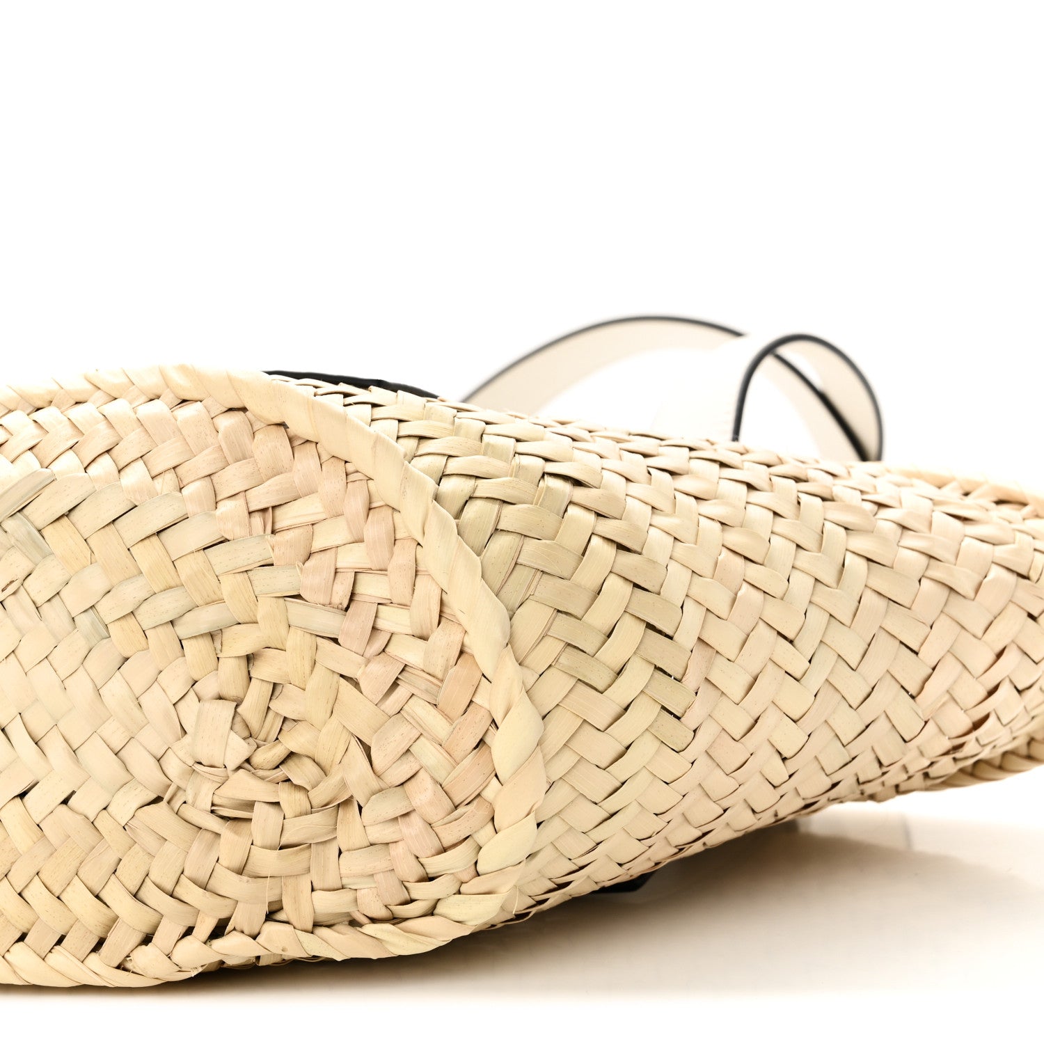 Loewe Raffia Mini Basket Tote Bag Natural White 1758601 – FASHIONPHILE