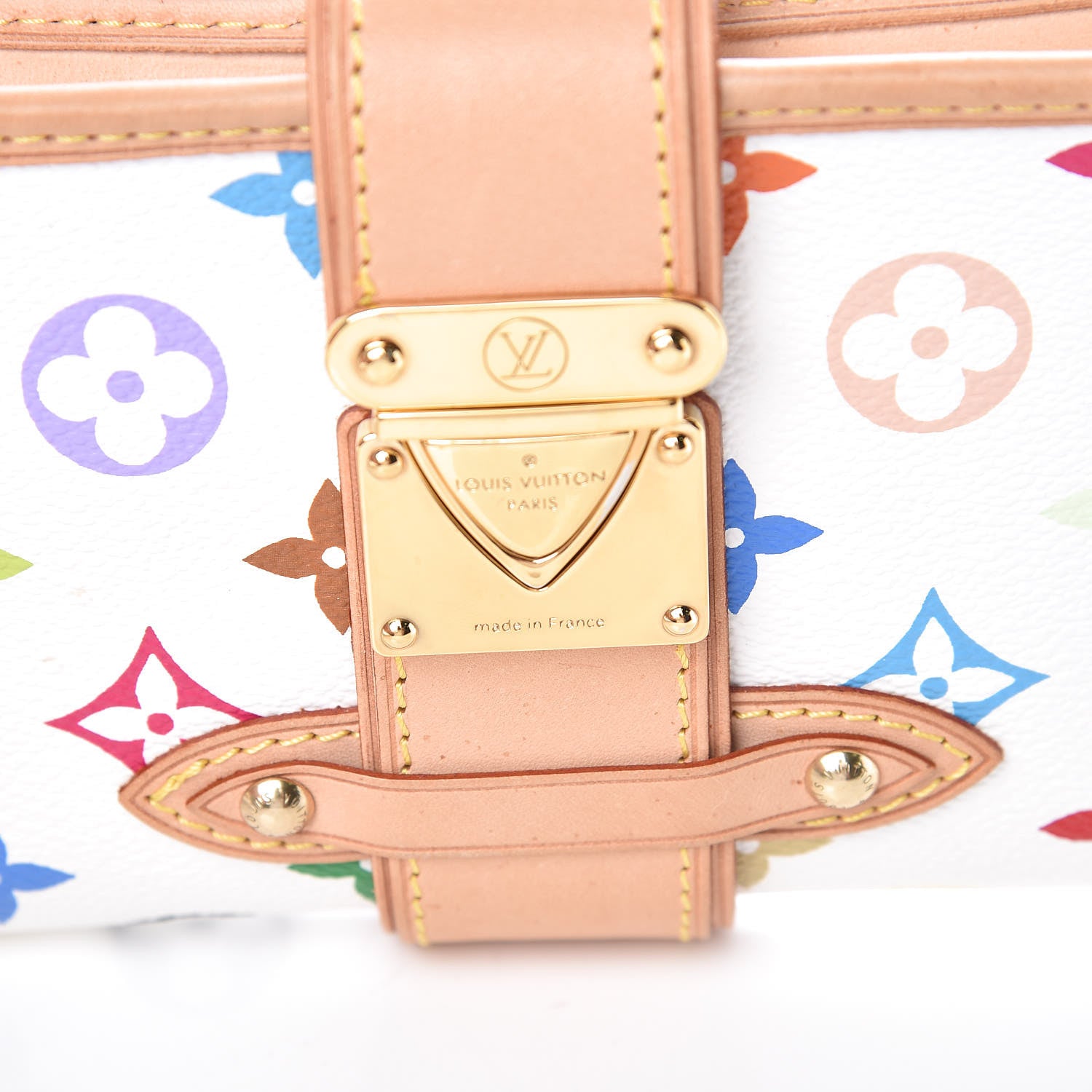 Louis Vuitton Monogram Multicolor Shirley White 6 of 7