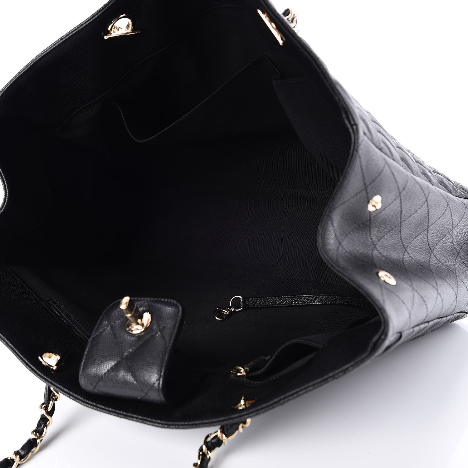 Chanel Caviar Quilted Large Shopping Tote Black 5 of 8