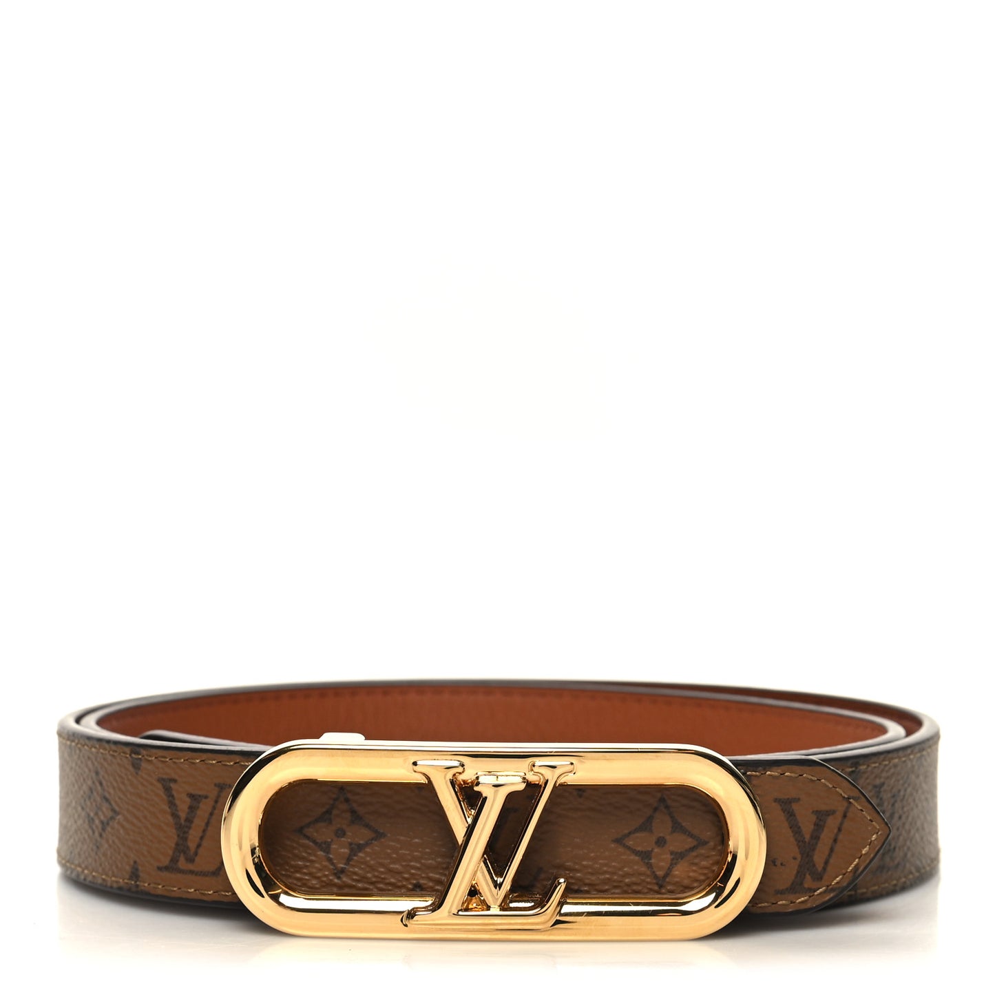 Reverse Monogram 25mm My LV Chain Reversible Belt 85/34 Black