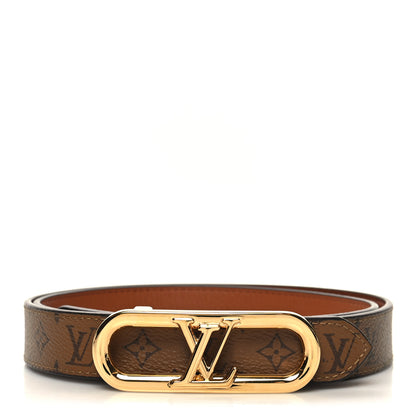 Louis Vuitton Reverse Monogram 25mm My LV Chain Reversible Belt 85/34 Black 1 of 6