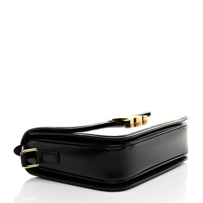 Celine Shiny Calfskin Medium Triomphe Black 4 of 12