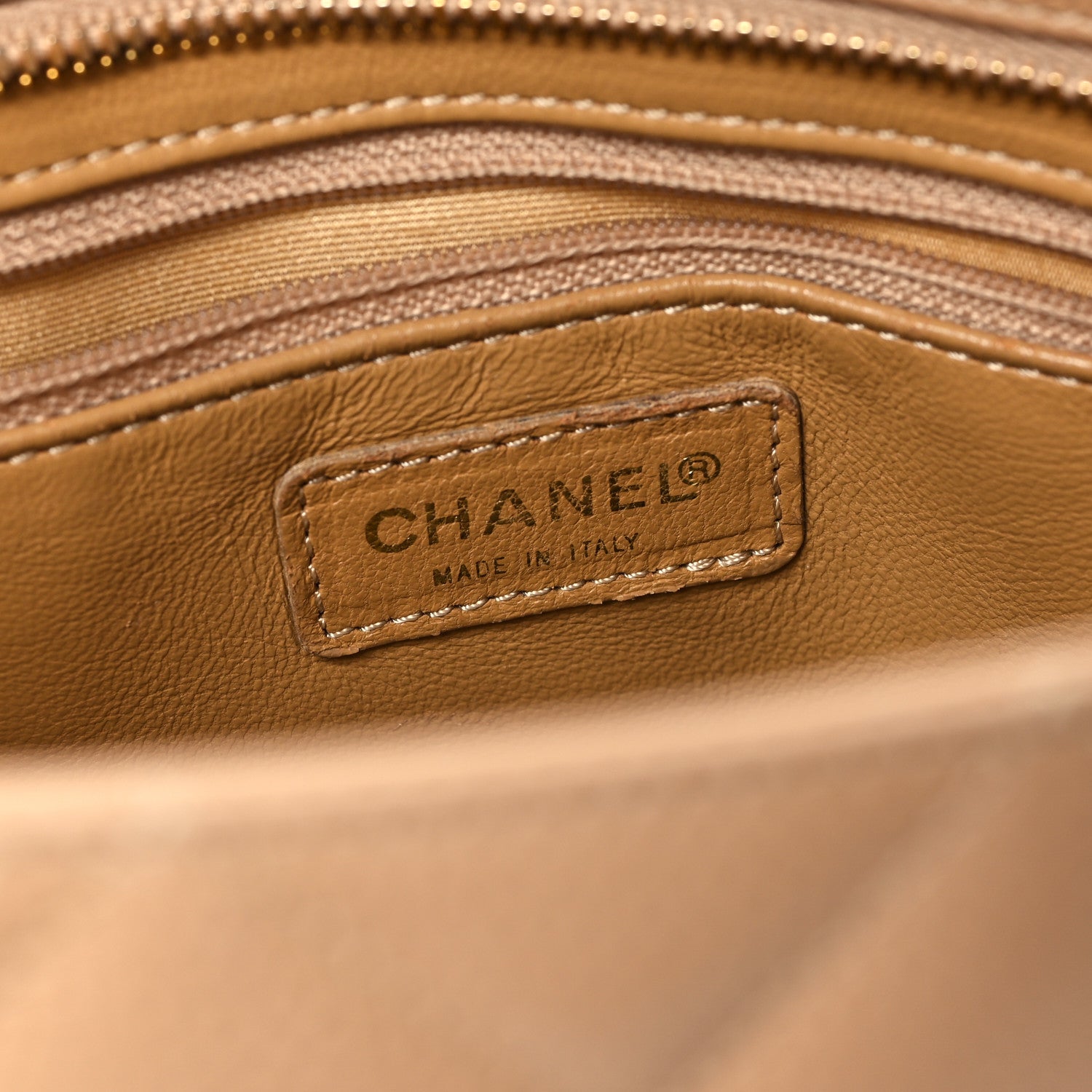 Chanel Caviar Quilted Medallion Tote Beige 6 of 11