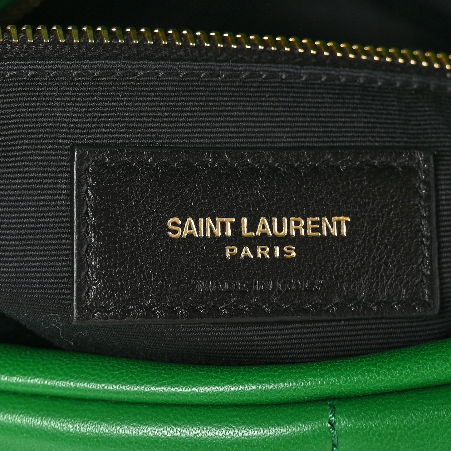 Lambskin Quilted Medium Loulou Puffer Monogram Chain Satchel New Vert Praire