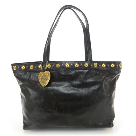 Leather Large Babouska Tote Black