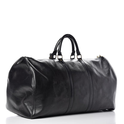 Louis Vuitton Epi Keepall 55 Black 3 of 26