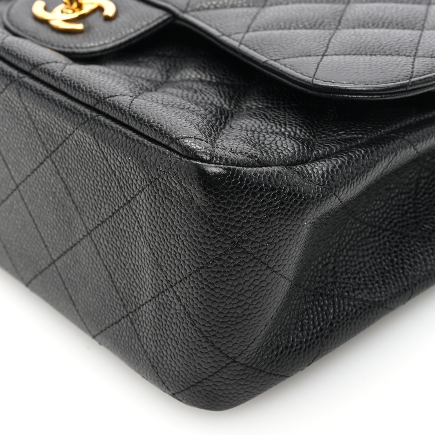 Chanel Caviar Quilted Jumbo Double Flap Black 11 of 11