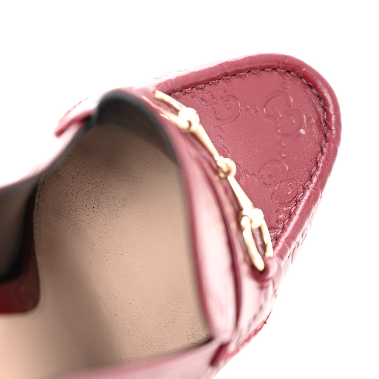 Guccissima Horsebit Platform 70/160mm Slingback Mules 40 Rosso Ancora Red