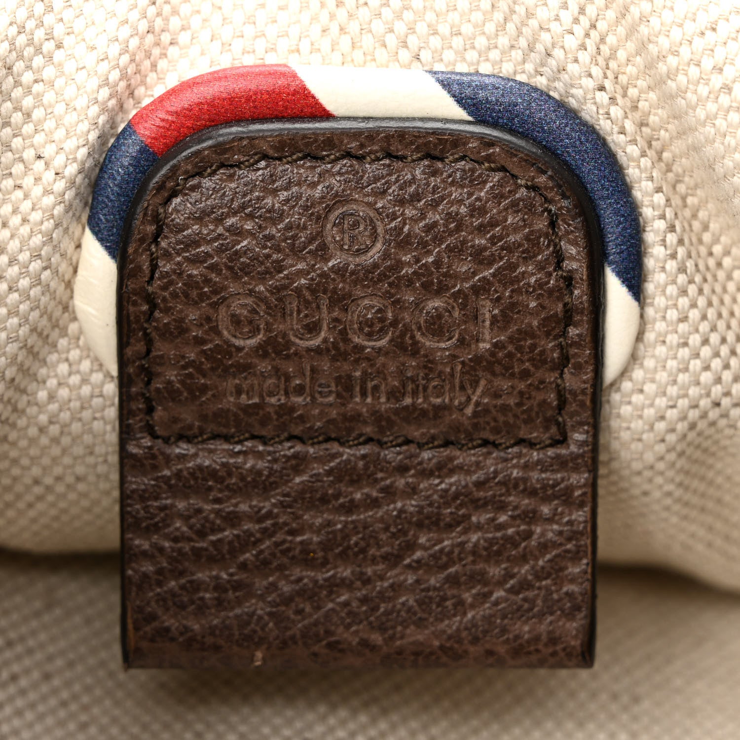 Gucci Soft GG Supreme Monogram Courrier Web Double Buckle Backpack Beige New Acero 6 of 12