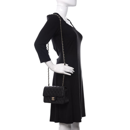 Chanel Lambskin Quilted Mini Rectangular Flap Black 2 of 17