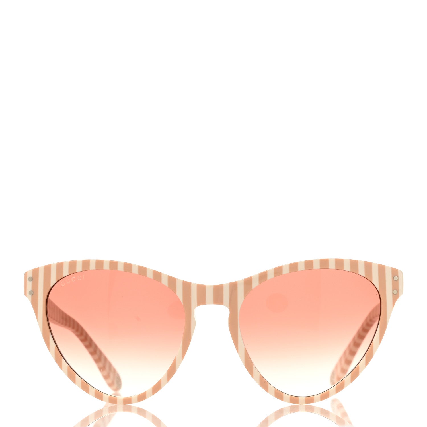 Gucci Cat Eye GG0569S Sunglasses White Pink 2 of 9