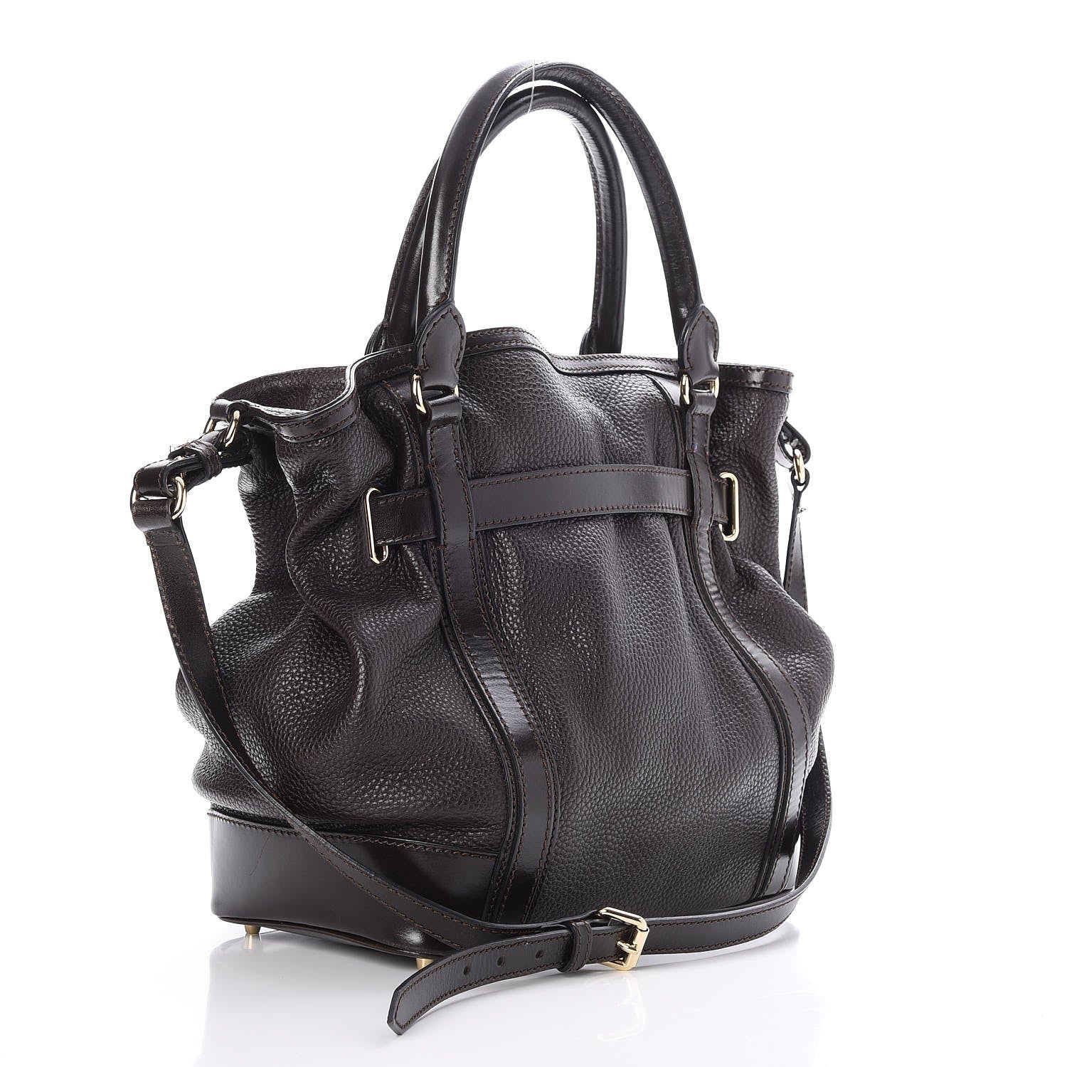 Burberry Grainy Calfskin Medium Golderton Tote Dark Chocolate 3 of 9
