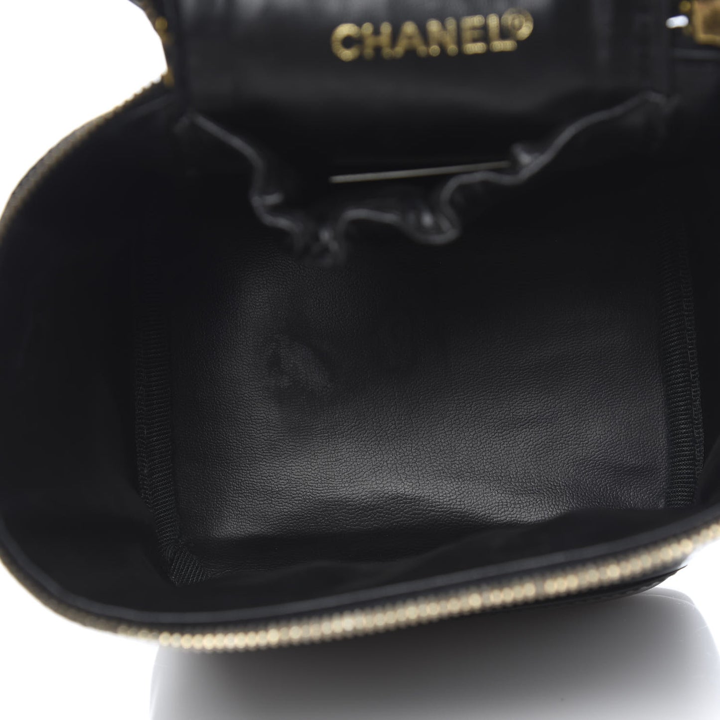 Patent Vanity Cosmetic Case Black