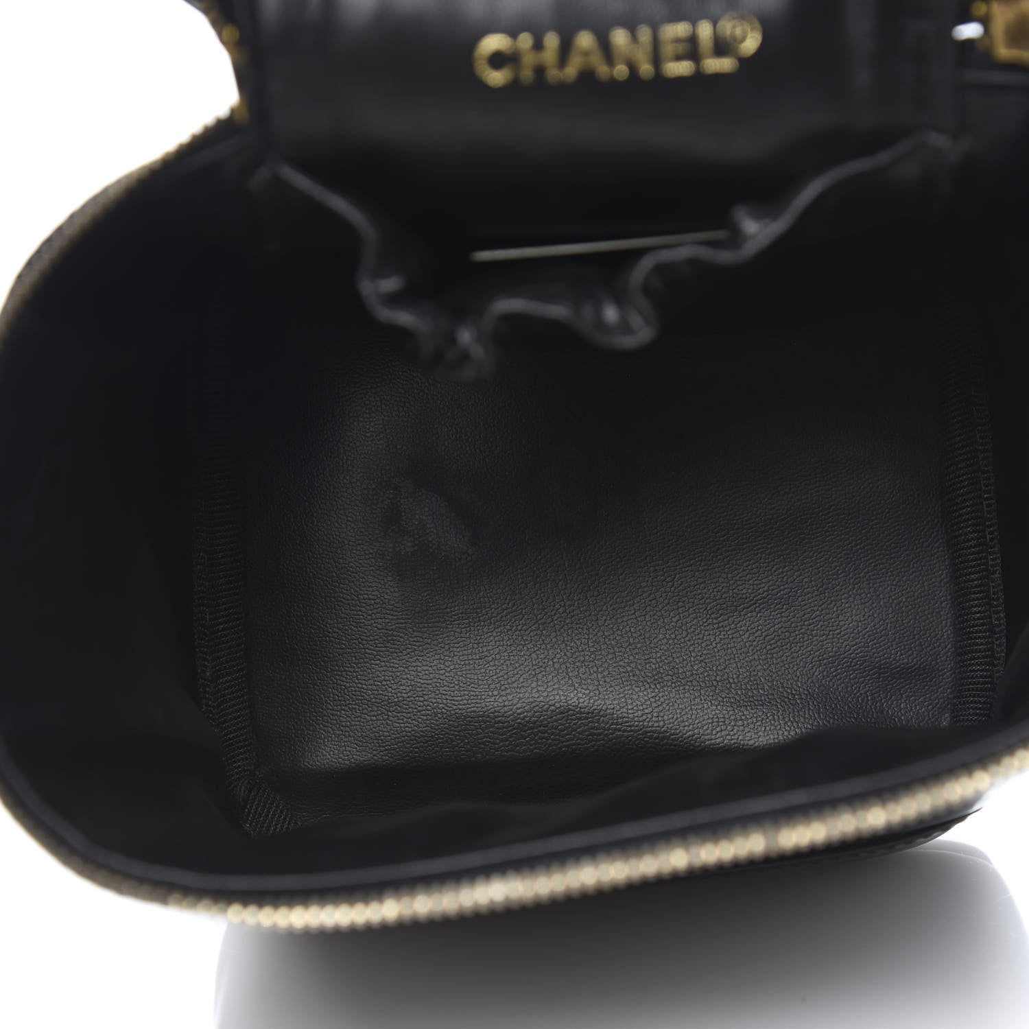 Chanel Patent Vanity Cosmetic Case Black 5 of 10