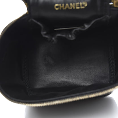 Chanel Patent Vanity Cosmetic Case Black 5 of 10
