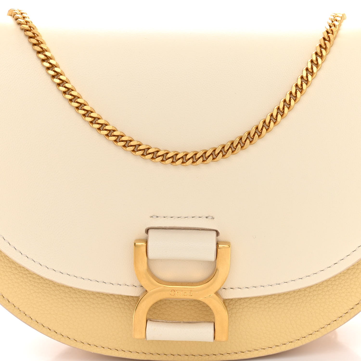 Chloe Calfskin Marcie Chain Flap Bag Misty Ivory 8 of 10