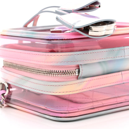 Chanel PVC Patent Calfskin Patent Lambskin Small CC Vanity Case Pink 9 of 10