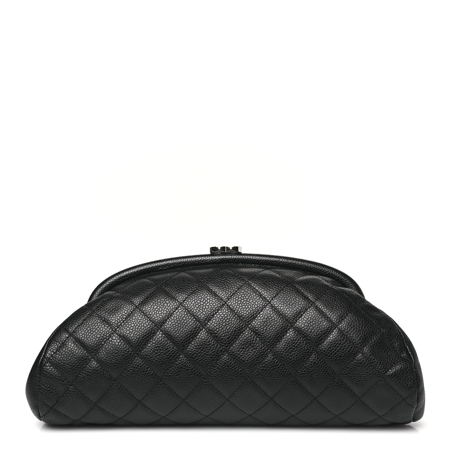 Caviar Quilted Timeless Clutch Black