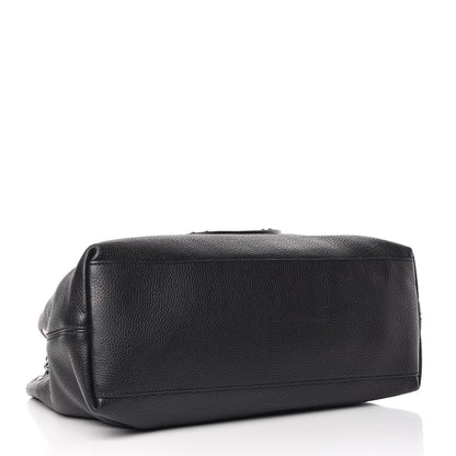 Gucci Pebbled Calfskin Studded Medium Soho Chain Shoulder Bag Black 4 of 16