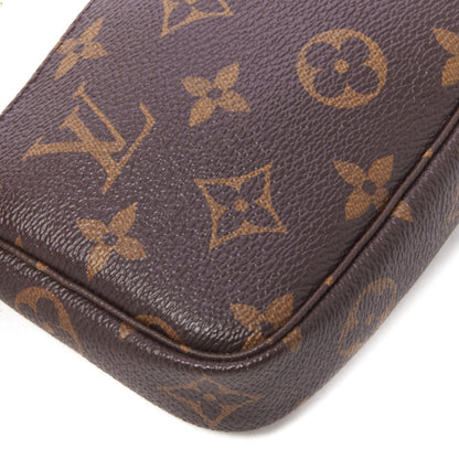 Louis Vuitton Monogram 2019 Christmas Animation Mini Courchevel Pochette Accessories Fuchsia 6 of 8