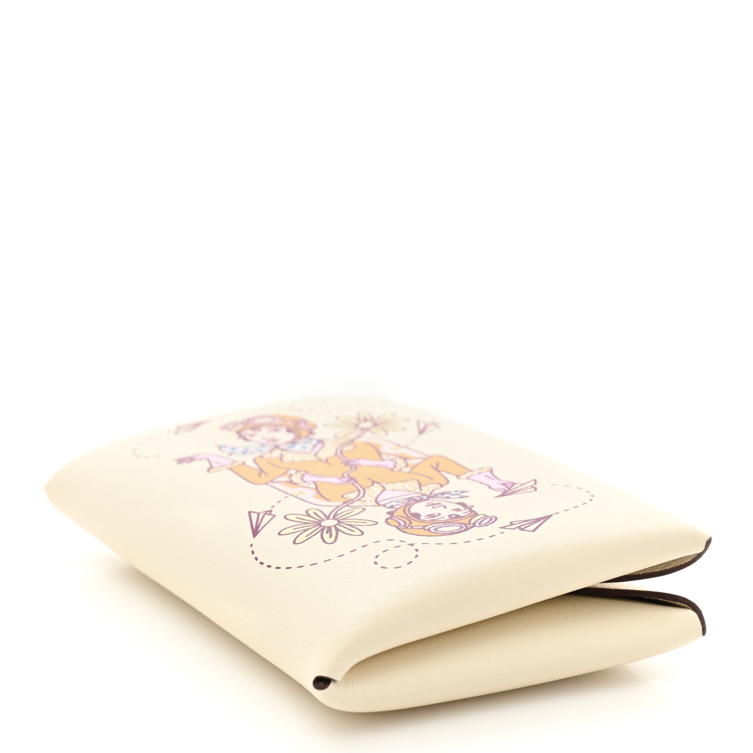 Hermes Swift Aviatrice Printed Calvi Card Case Nata 4 of 11