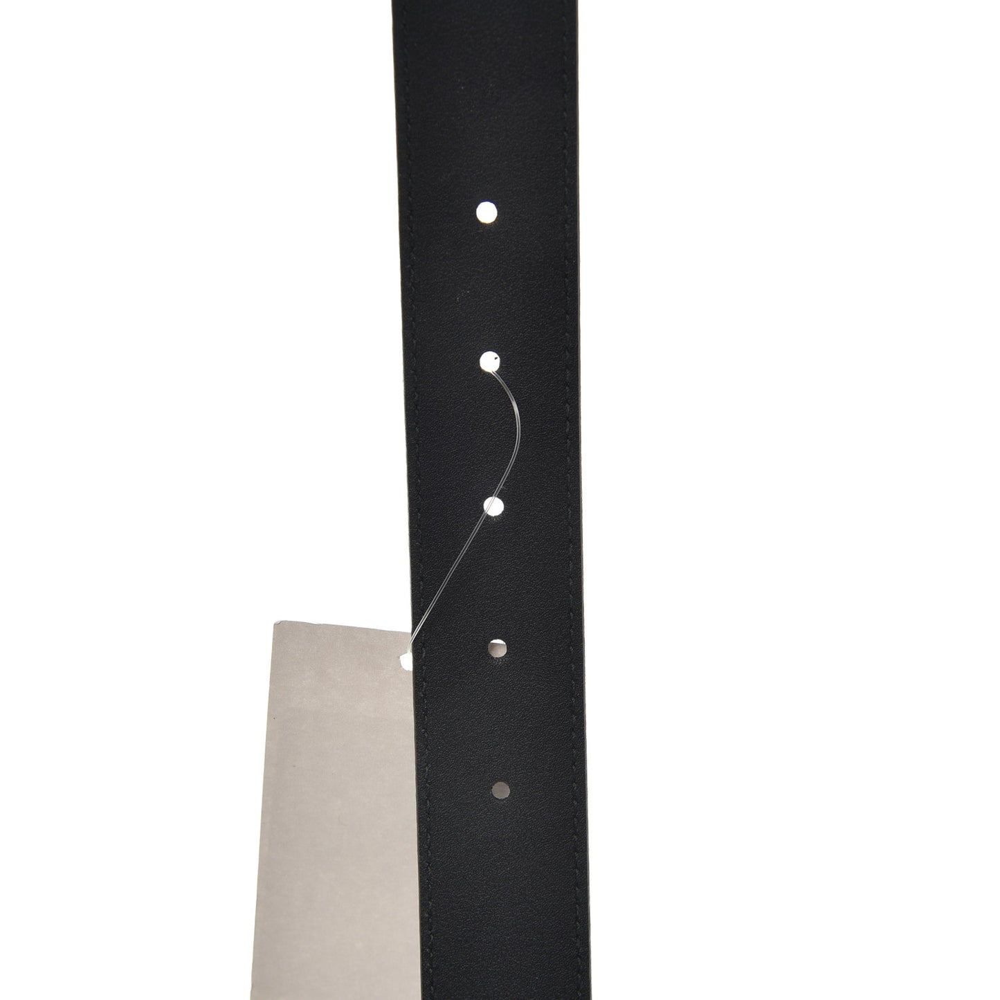 Calfskin Tiger Head Buckle Belt 80 32 Black