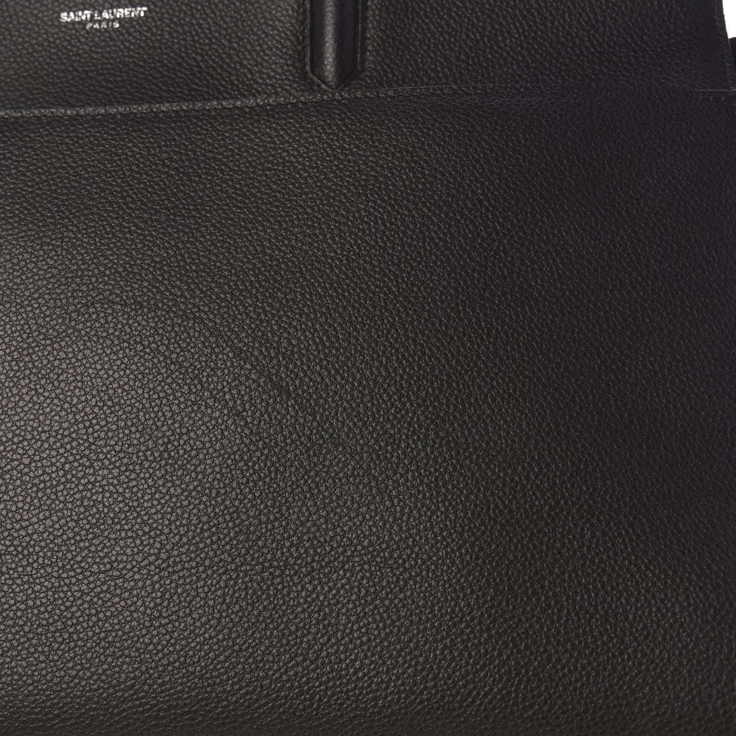 Grained Calfskin Medium Rive Gauche Cabas Black