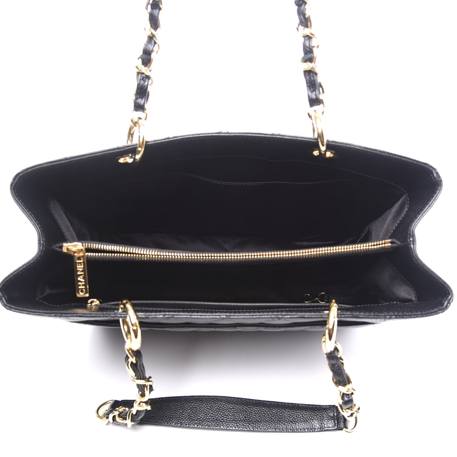 Chanel Caviar Quilted Grand Shopping Tote GST Black 4 of 10
