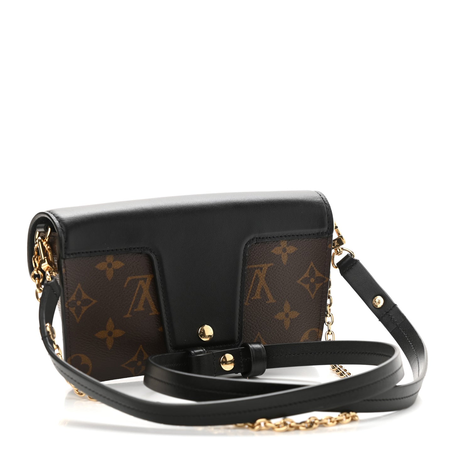 Monogram Padlock On Strap Black