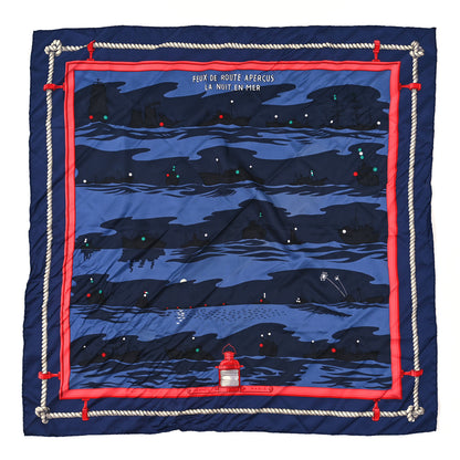Hermes Silk Feux de Route Apercus la Nuit Scarf 90 1 of 4